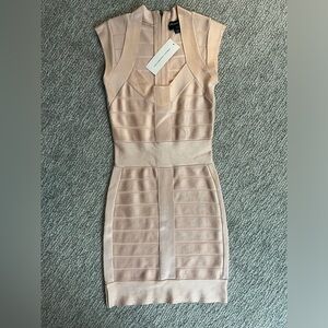 French Connection Pale Pink Bodycon Dress